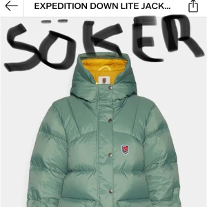 SÖKER Grön dunjacka från Fjällräven - SÖKER!!!!Expedition Down Lite dunjacka från Fjällräven . Kan betala runt 4000kr