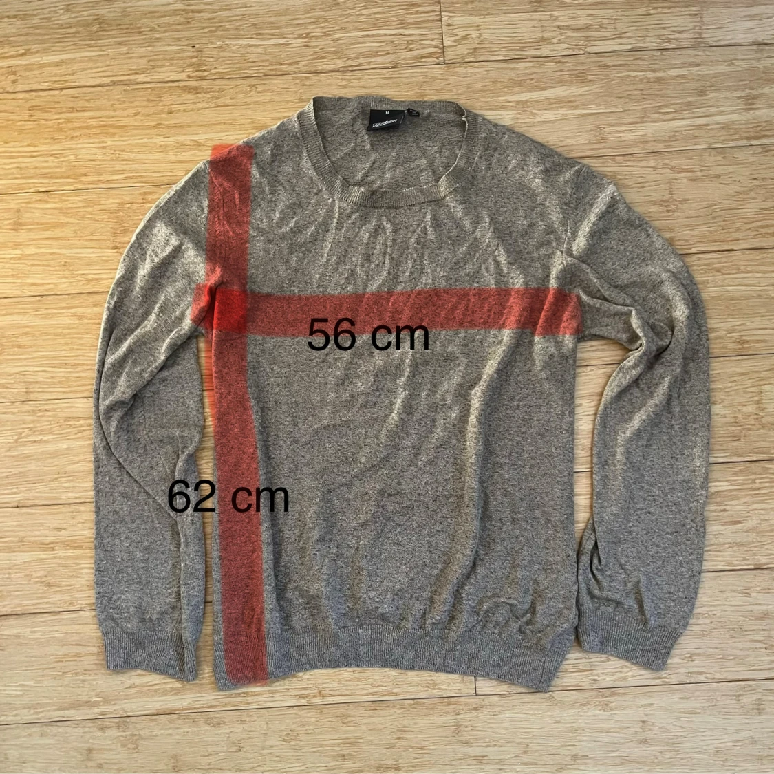 Beige stickad tröja Oscar Jacobson M - 3