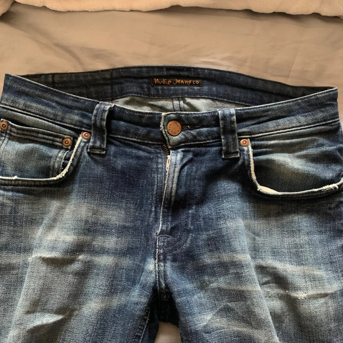 Navy Blue Nudie Jeans - 1