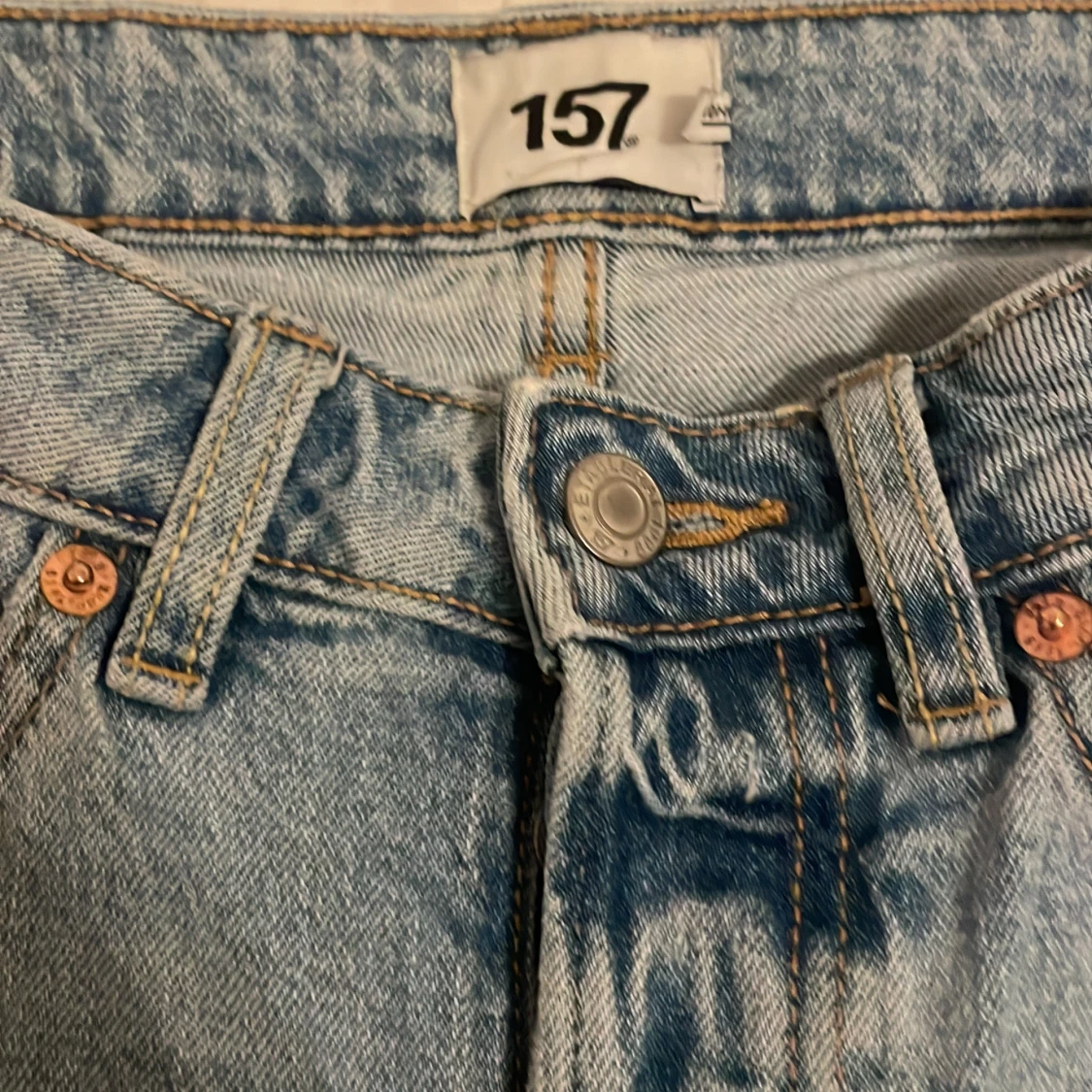 Ljusblå jeans från 157, straight fit - 1