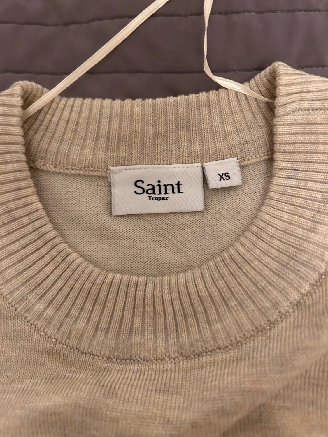 Beige stickad tröja Saint Tropez XS - 1
