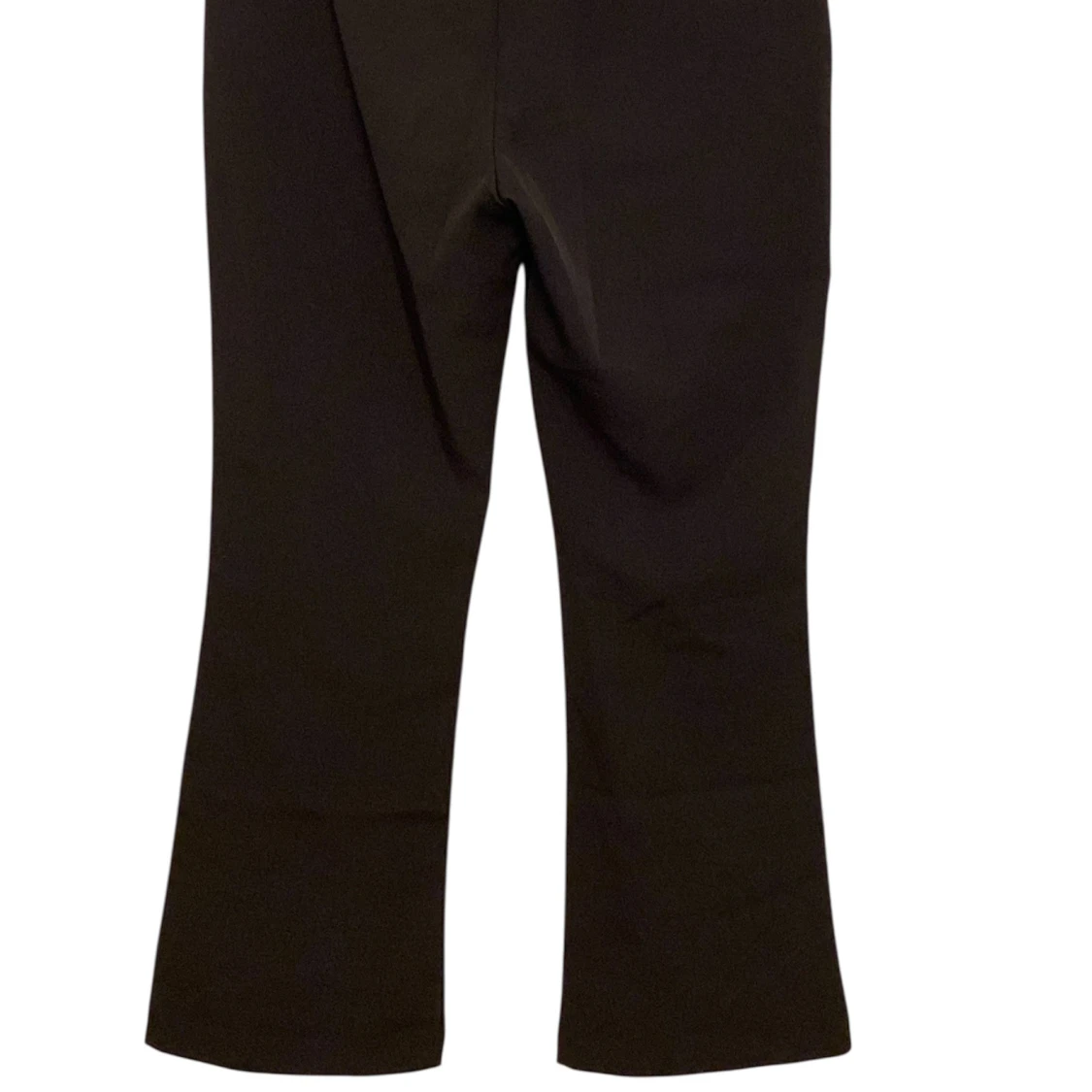 Svarta bootcut kostymbyxor med silverknappar - 2