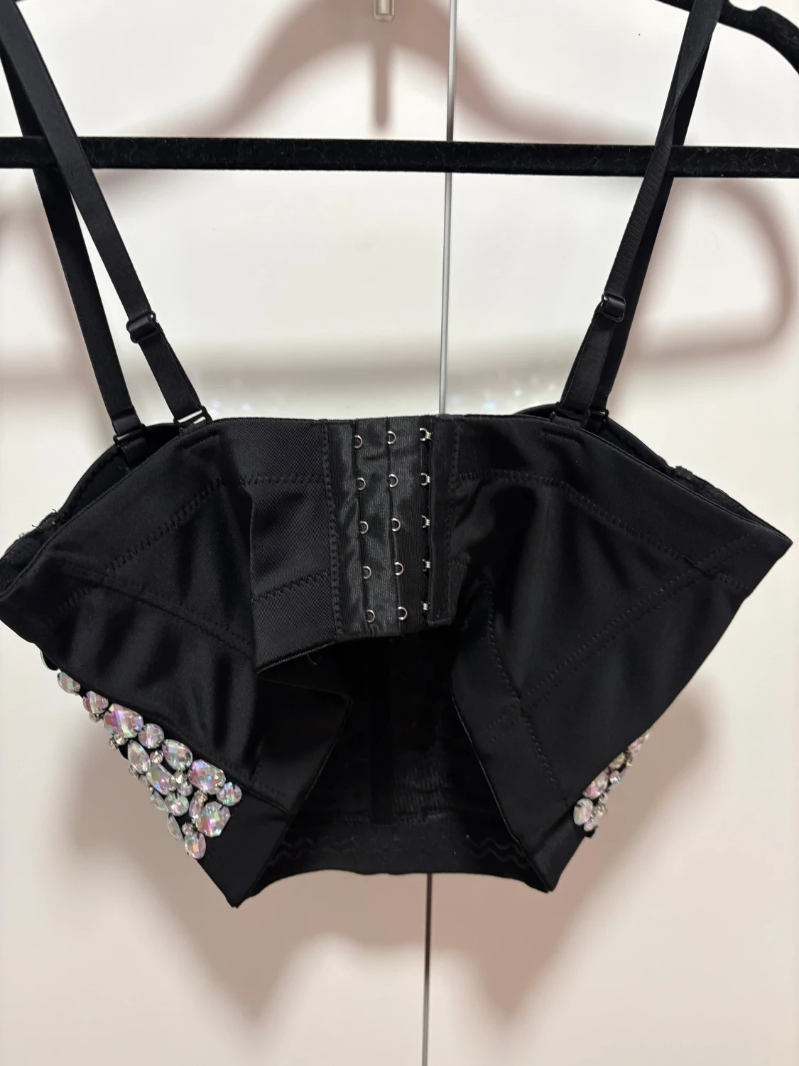 Korsett/paljett topp - 2