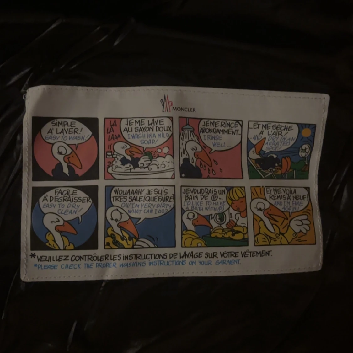 Svart Moncler pufferjacka med dragkedja - 3