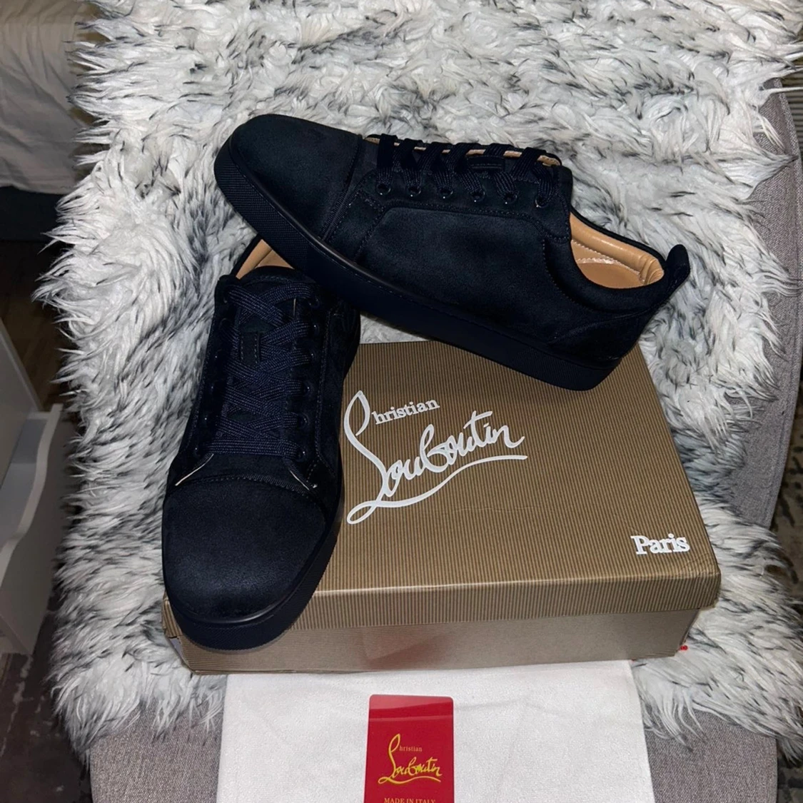Svarta sneakers från Christian Louboutin - 4
