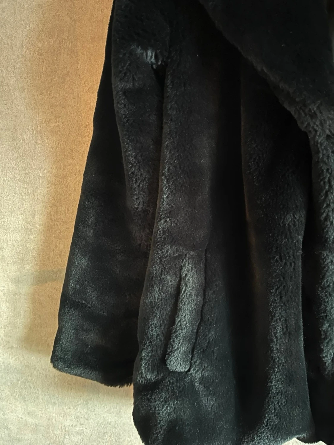Svart pälsjacka från 157 - 2