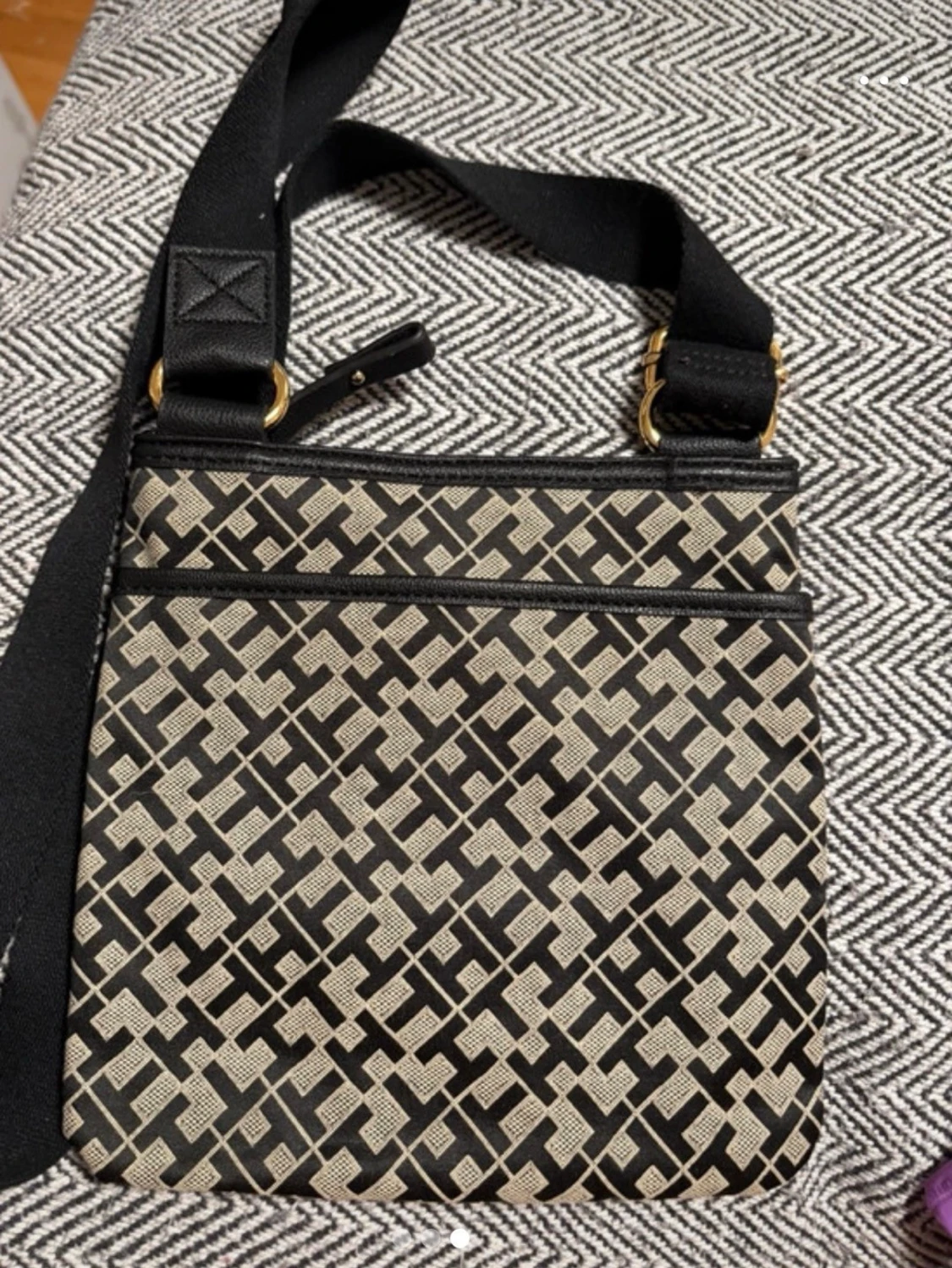 Mönstrad axelväska Tommy Hilfiger - 1