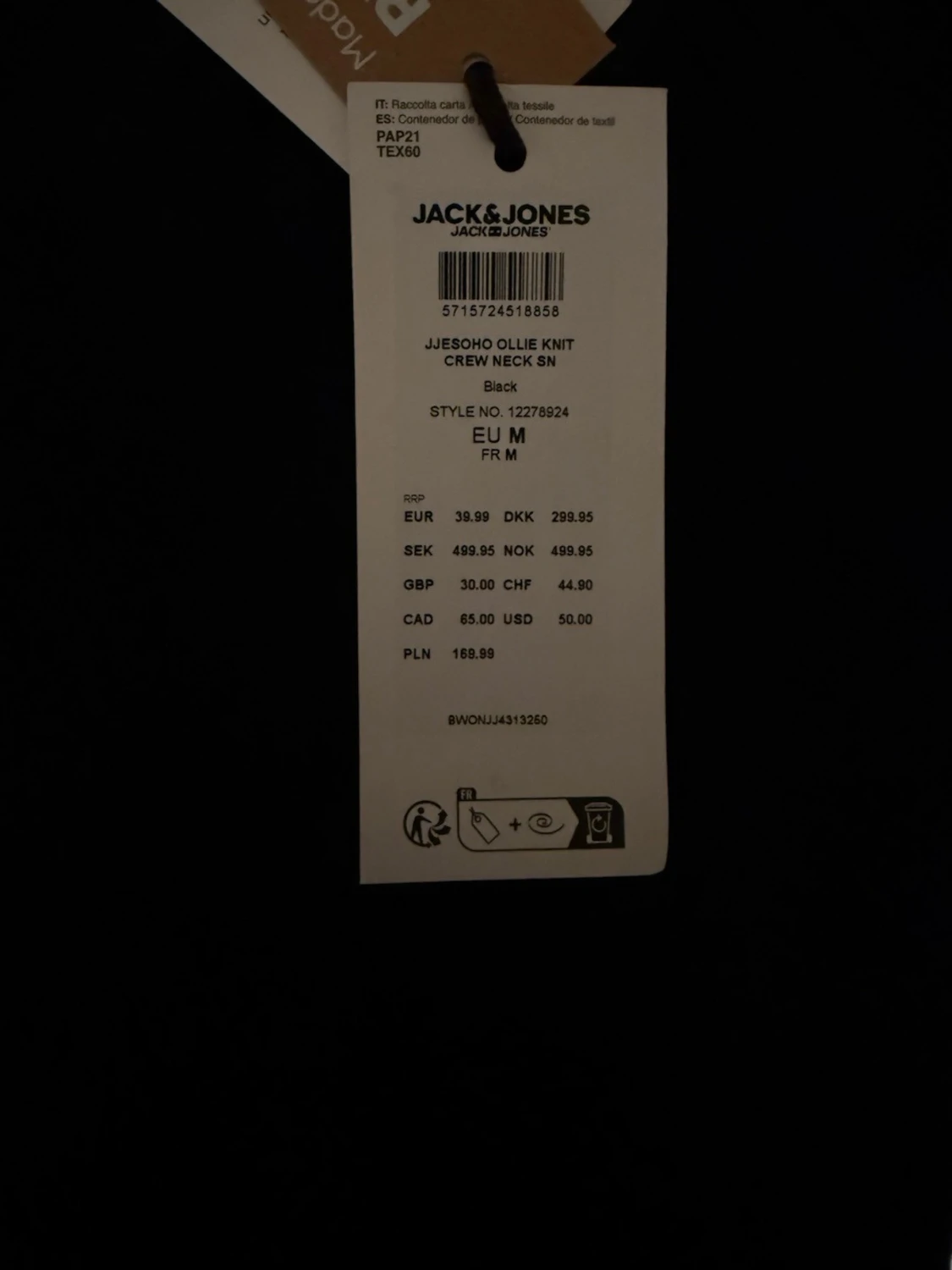 Svart stickad tröja från Jack & Jones - 3