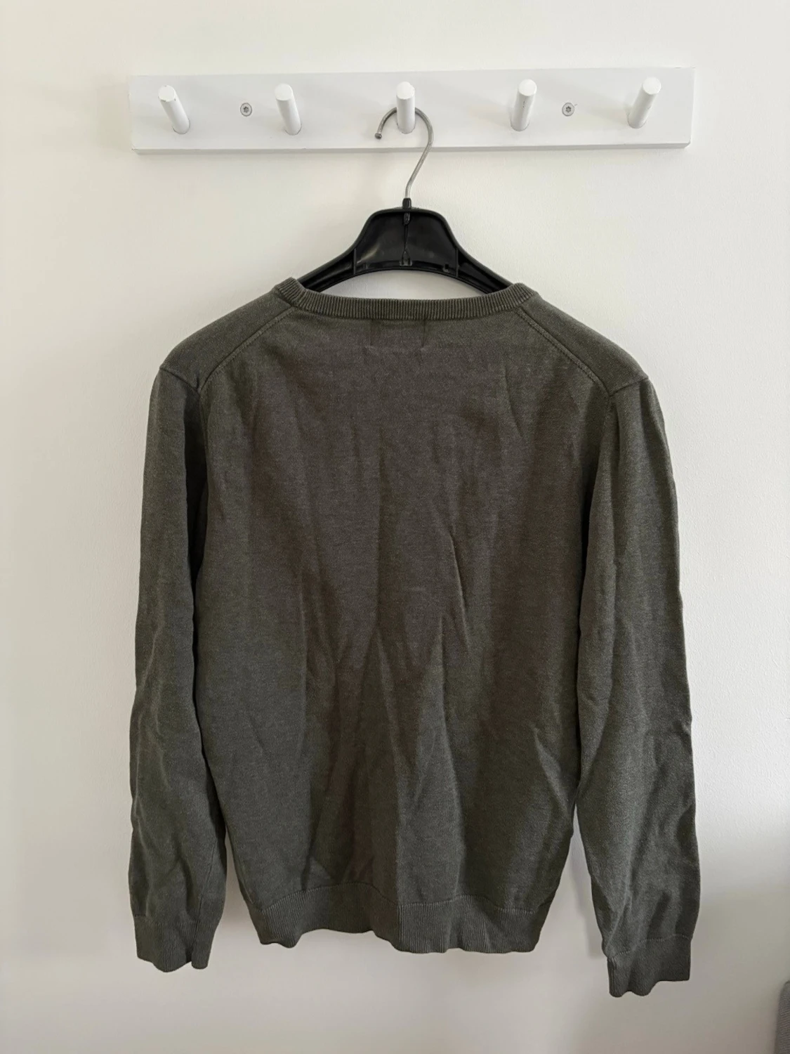 Herr mörkgrön basic sweatshirt  - 1