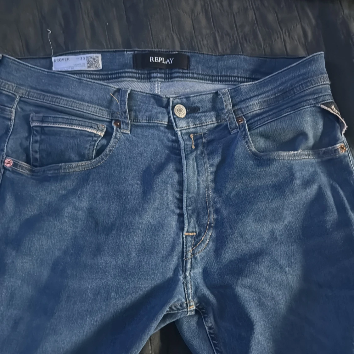 Blå Replay Grover Hyperflex jeans - 1