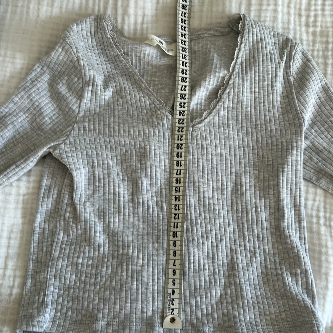 Ljusgrå ribbad H&M - 3