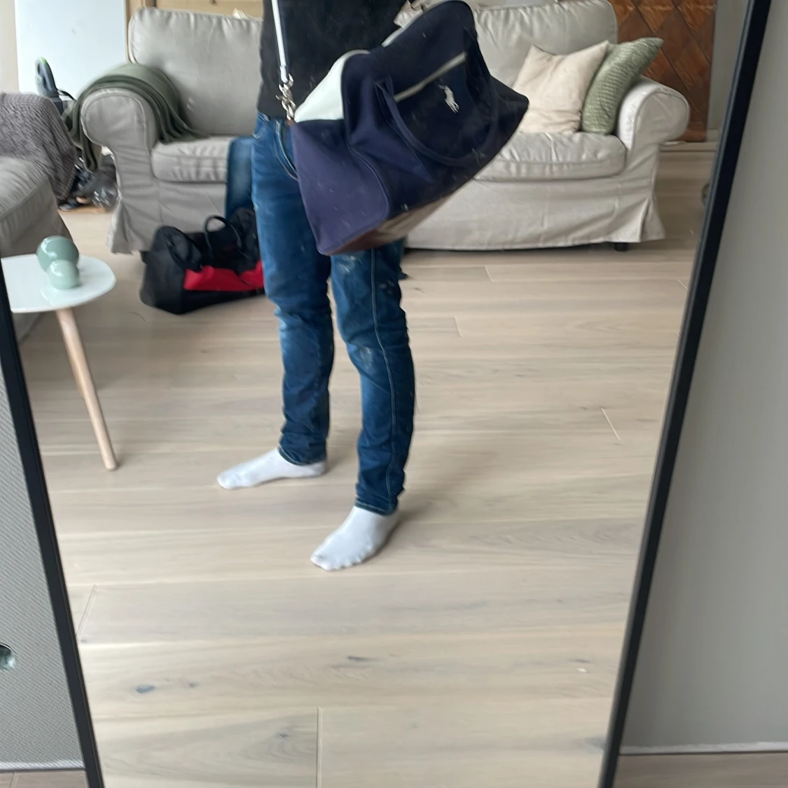 Blå och vit weekendbag från Polo Ralph Lauren - 3