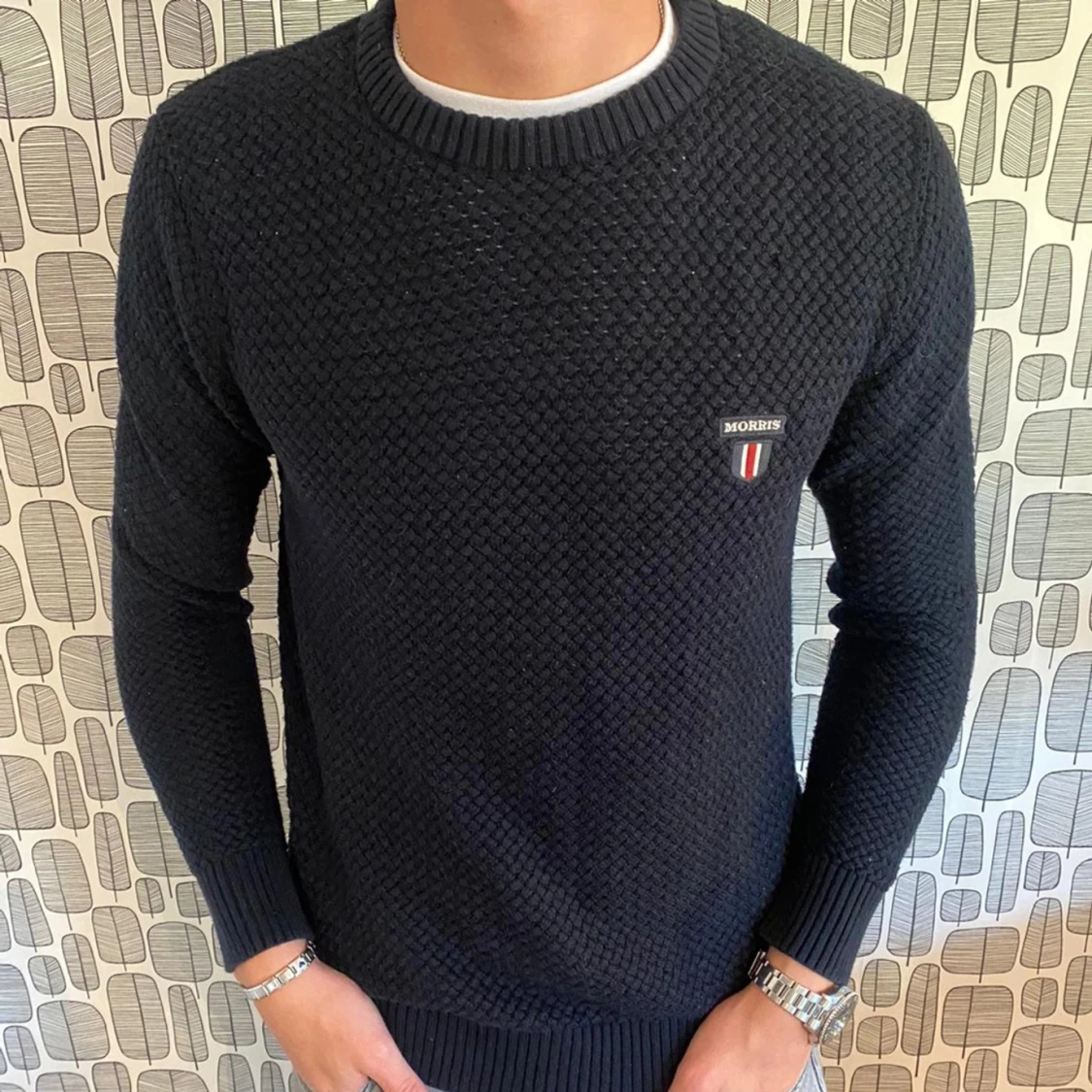 Stickad Morris tröja - 90