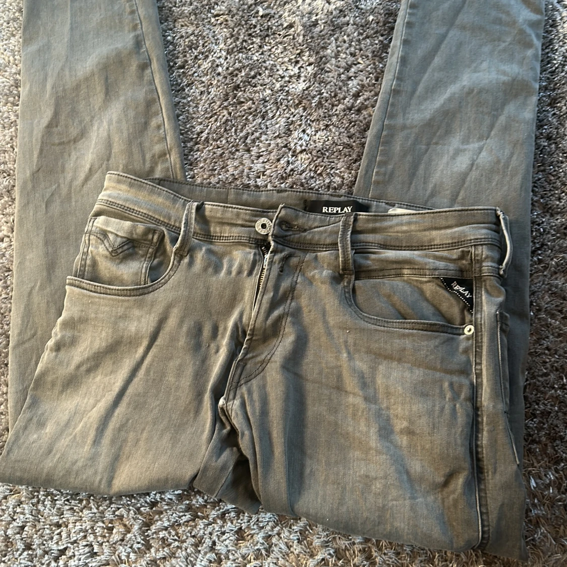 Grå Replay jeans hyperflex. Storlek: 32 32 - 3
