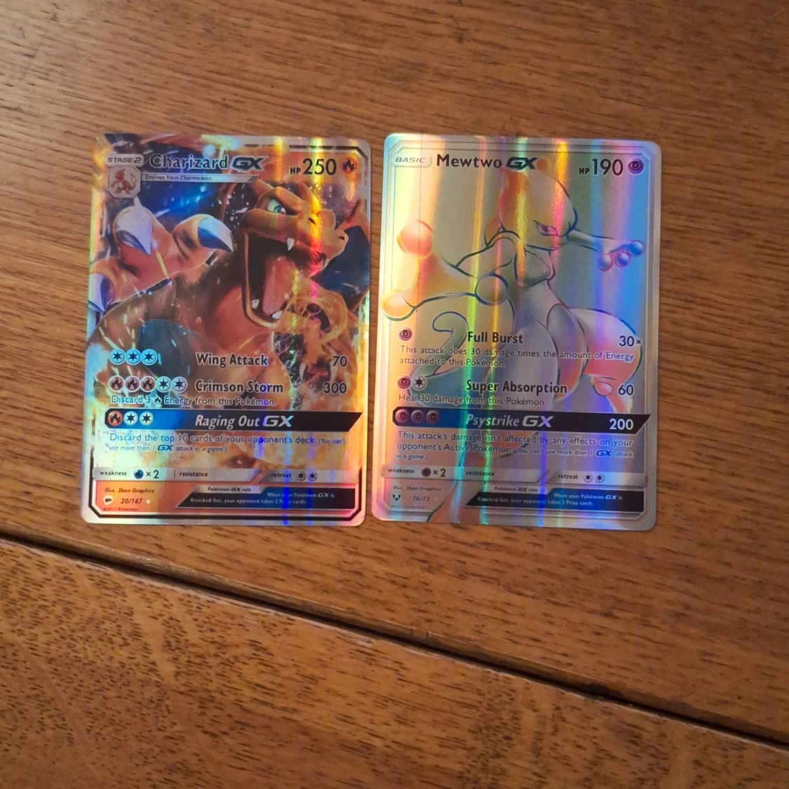 Pokémon GX-kort: Charizard & Mewtwo