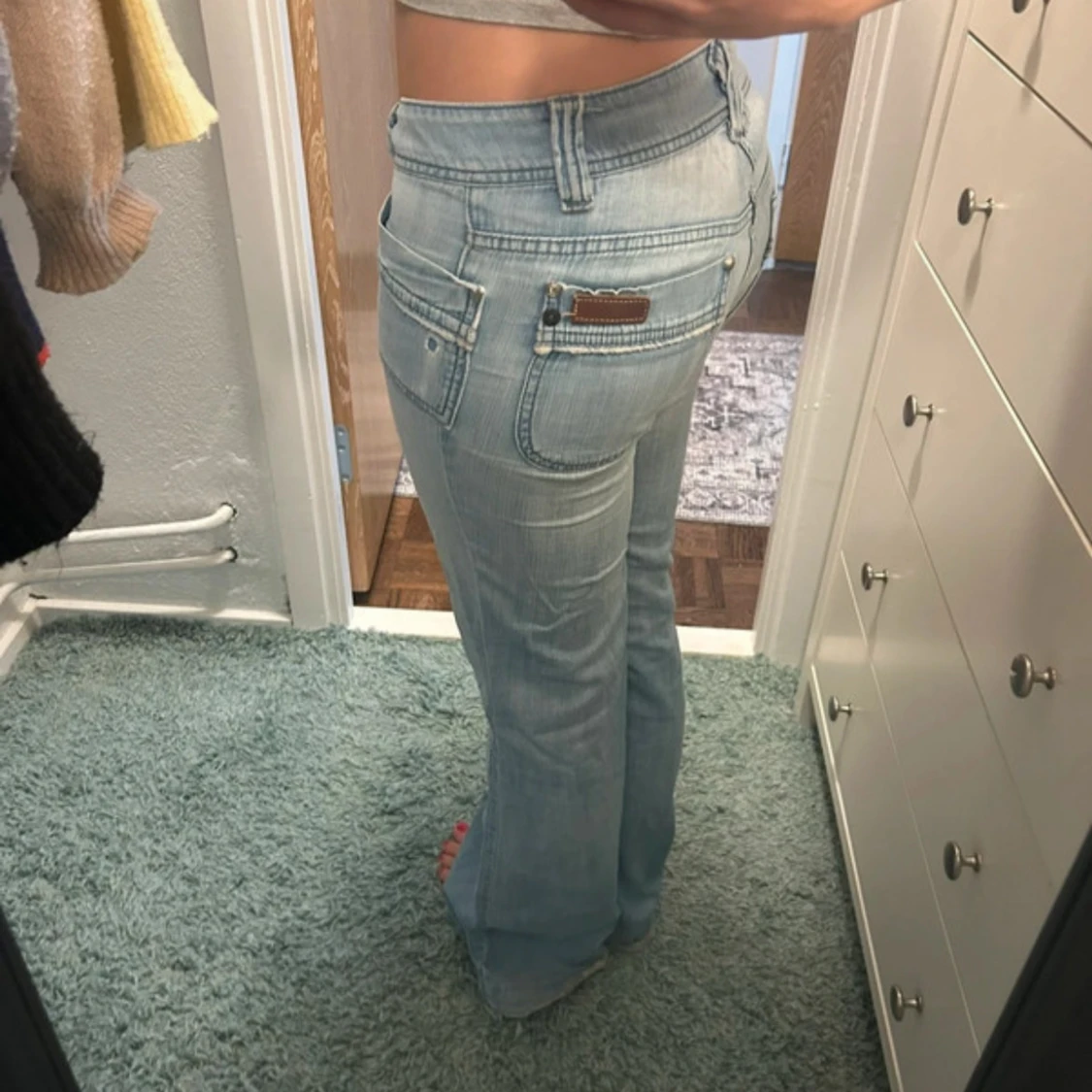 Ljusblå bootcut jeans från Orsay - 2