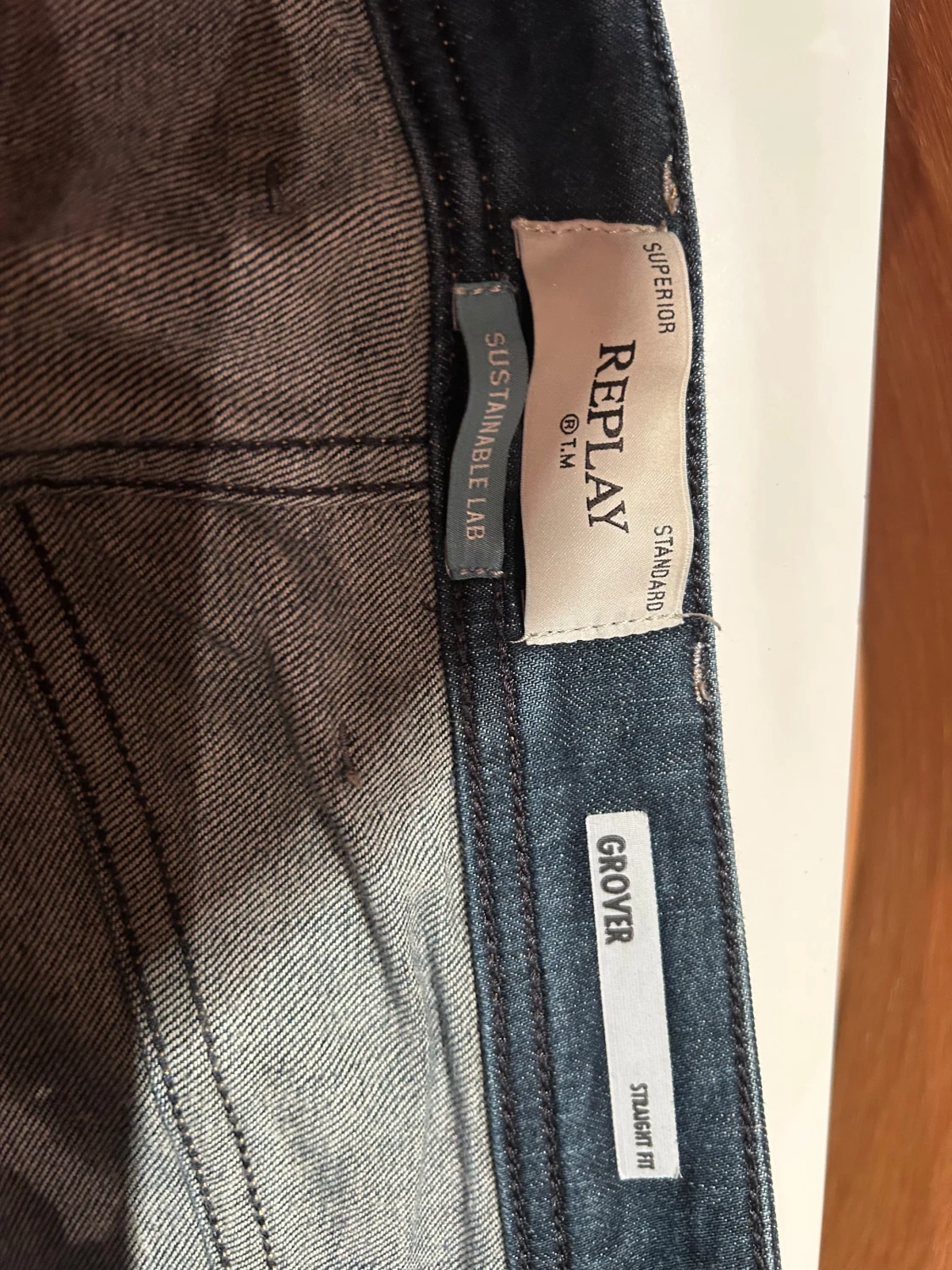 Replay Grover jeans straight fit blå - 1