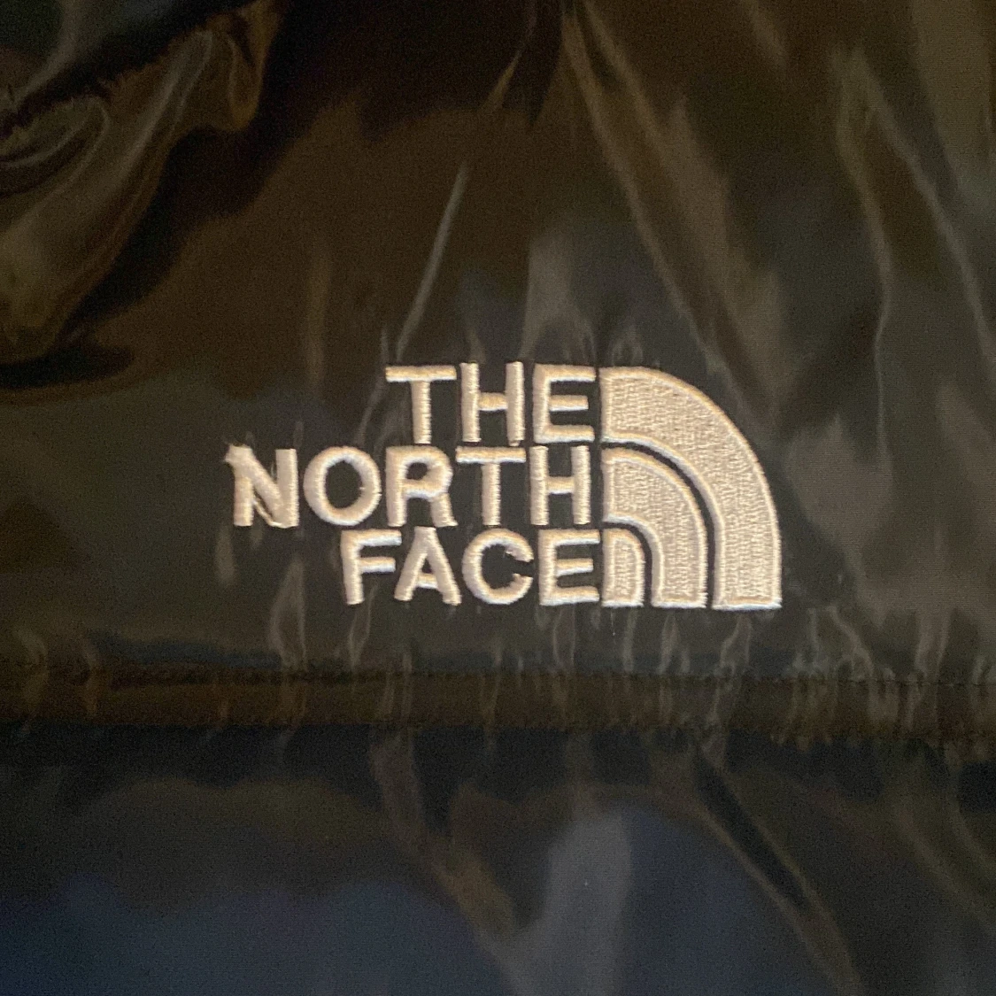 Blå och svart pufferjacka The North Face - 1