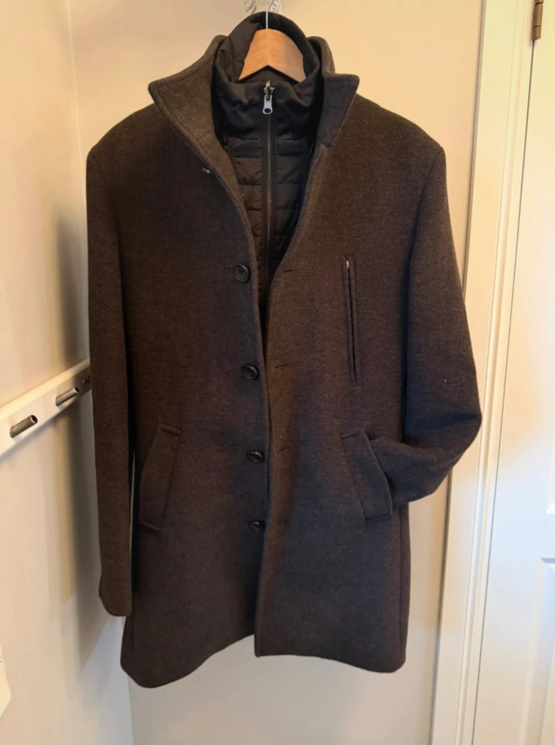 Mörkbrun rock med innerväst från Bruun & Stengade - 2