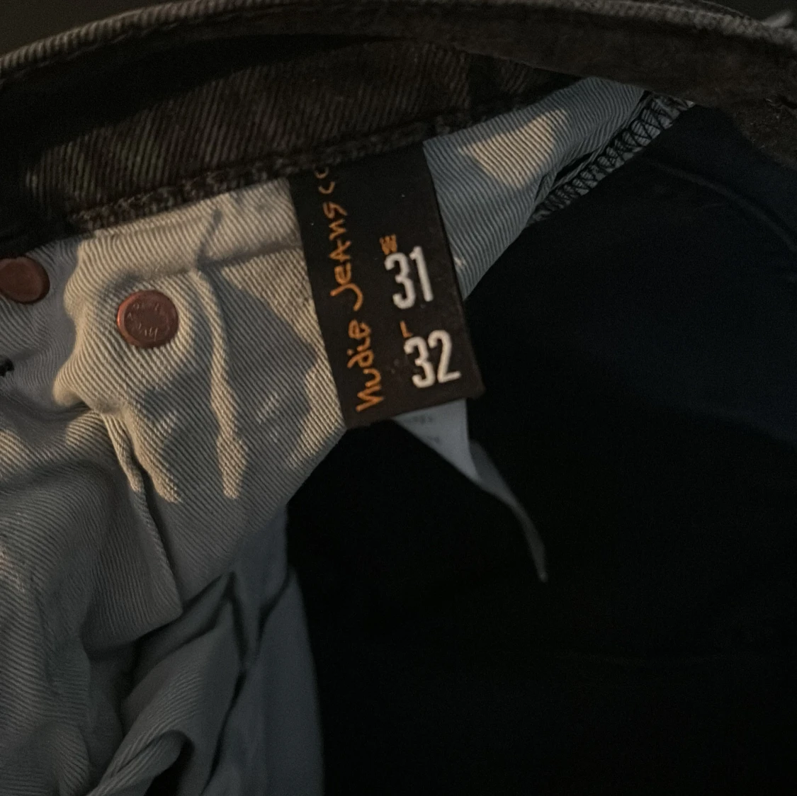 Svarta Nudie Jeans Grim Tim 31/32 - 2