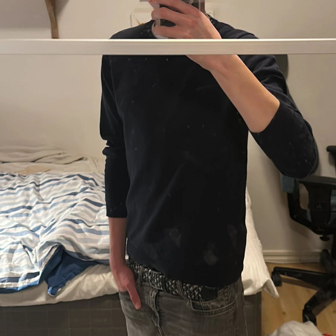 Mörkblå sweatshirt  - 2