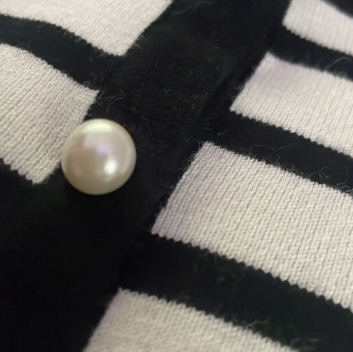 Randig kofta från Zara med pärlknappar - 3