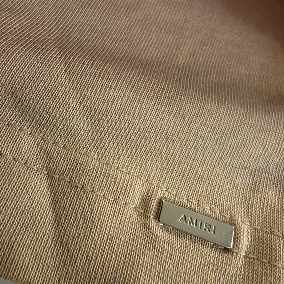 Beige AMIRI t-shirt i bomull - 3