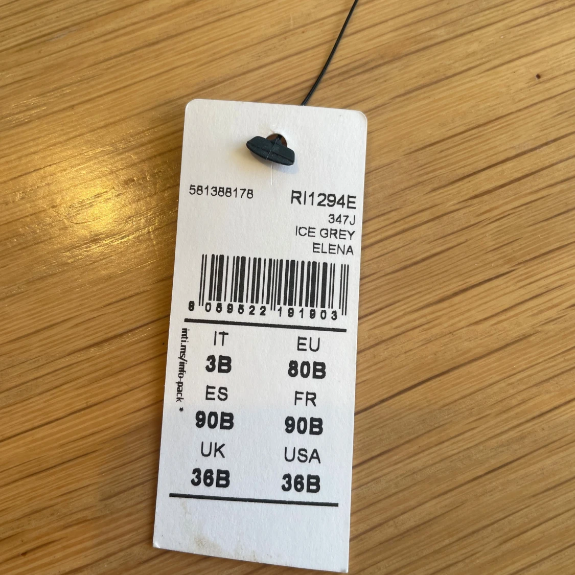 Grå spets-bh Elena 80B Intimissimi - 2