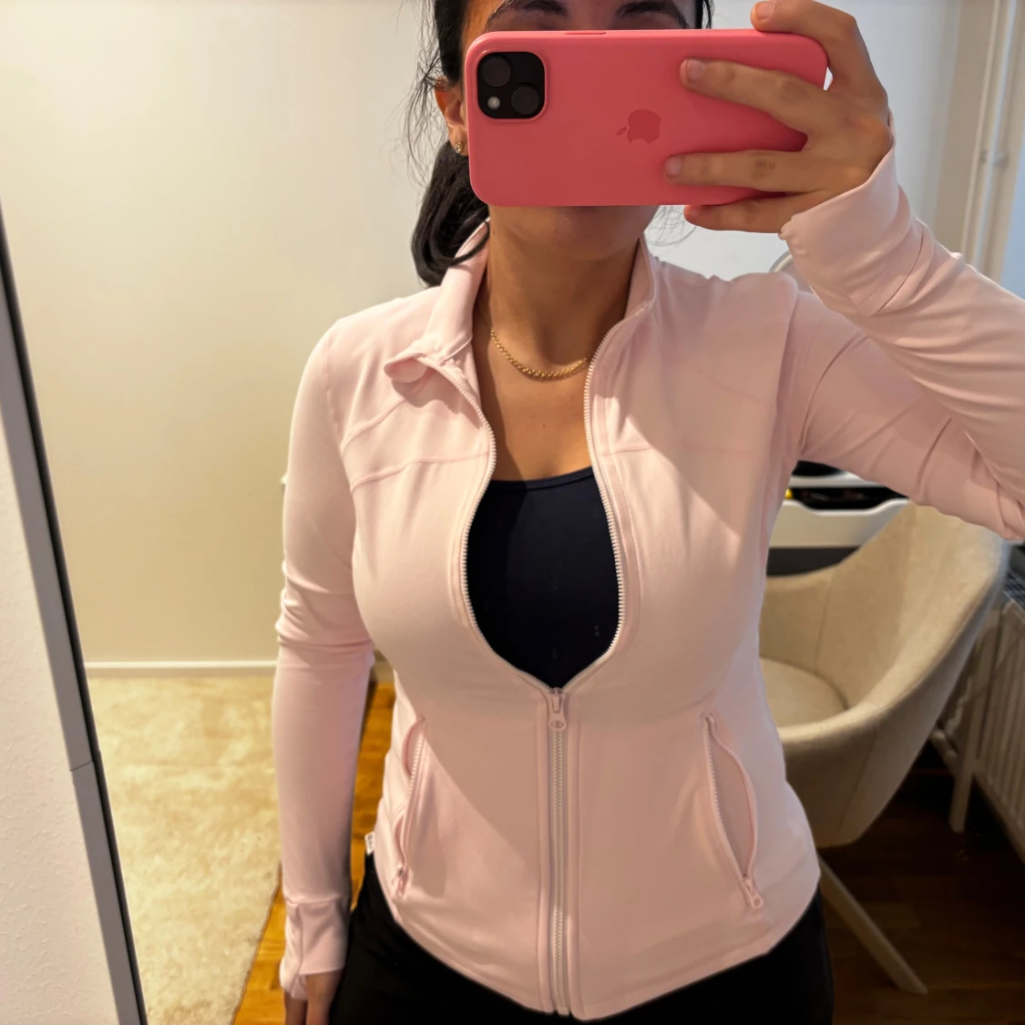 Ljusrosa träningkofta