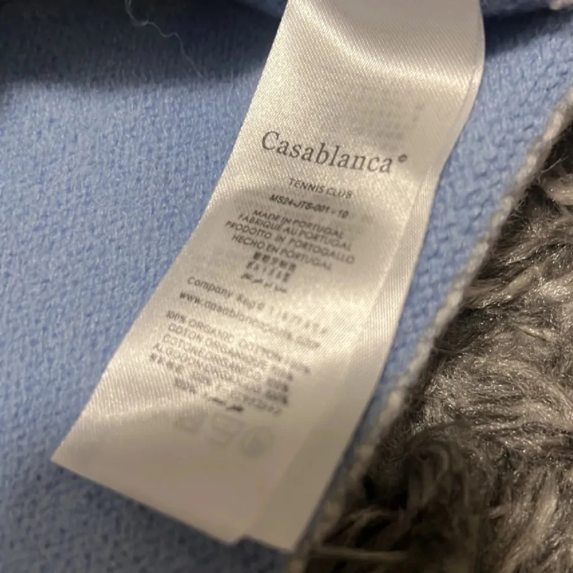 Ljusblå stickad tröja Casablanca M - 3