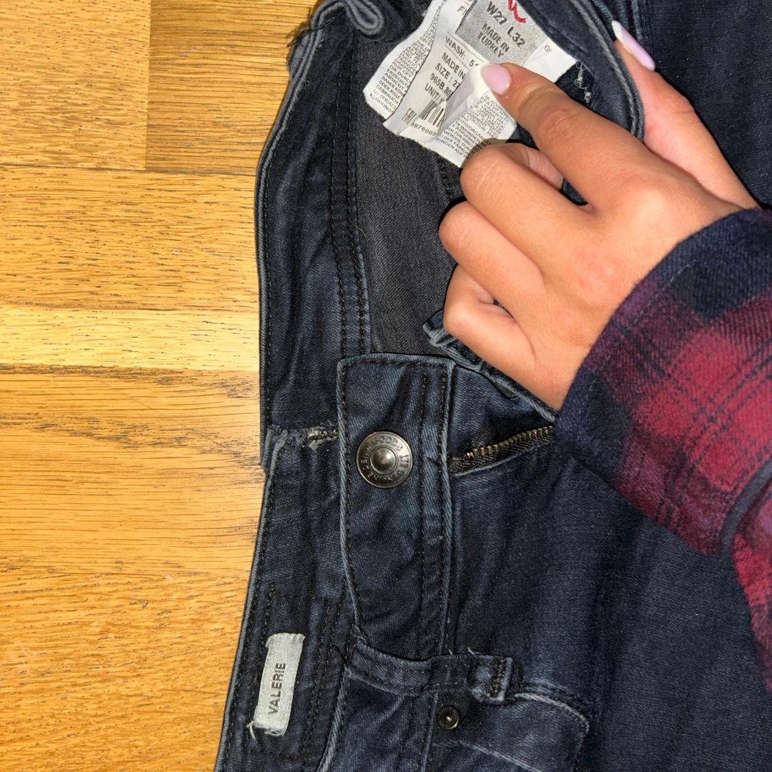 Mörkblå flaire jeans från Ltb Valerie - 3