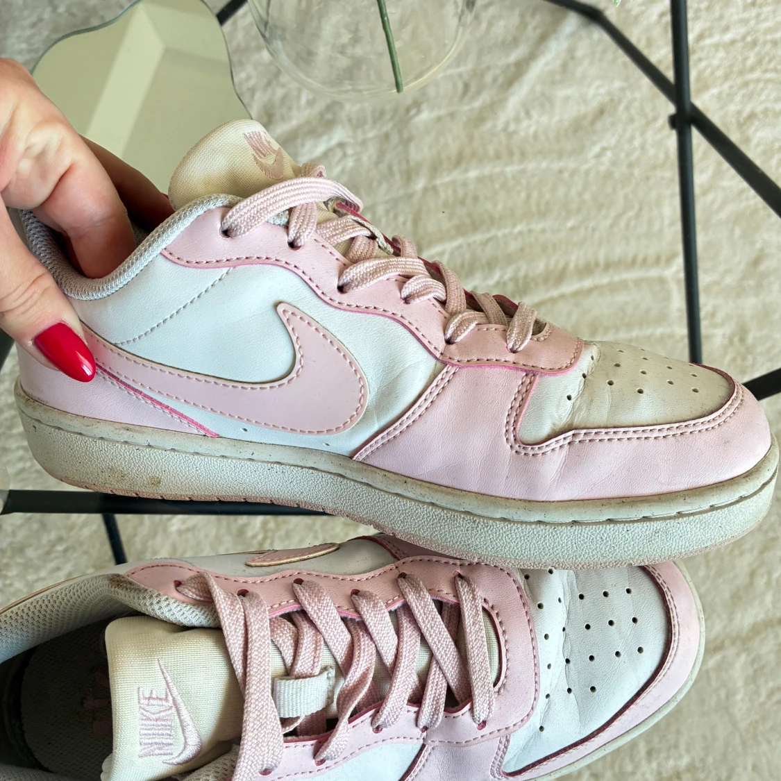 Nike sneakers rosa och vita, strl 38 - 3