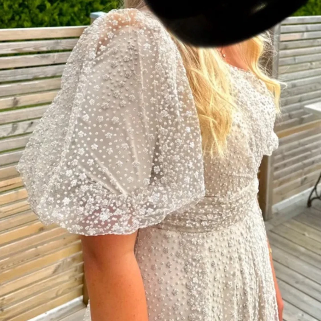 Vit/beige balklänning  - 3