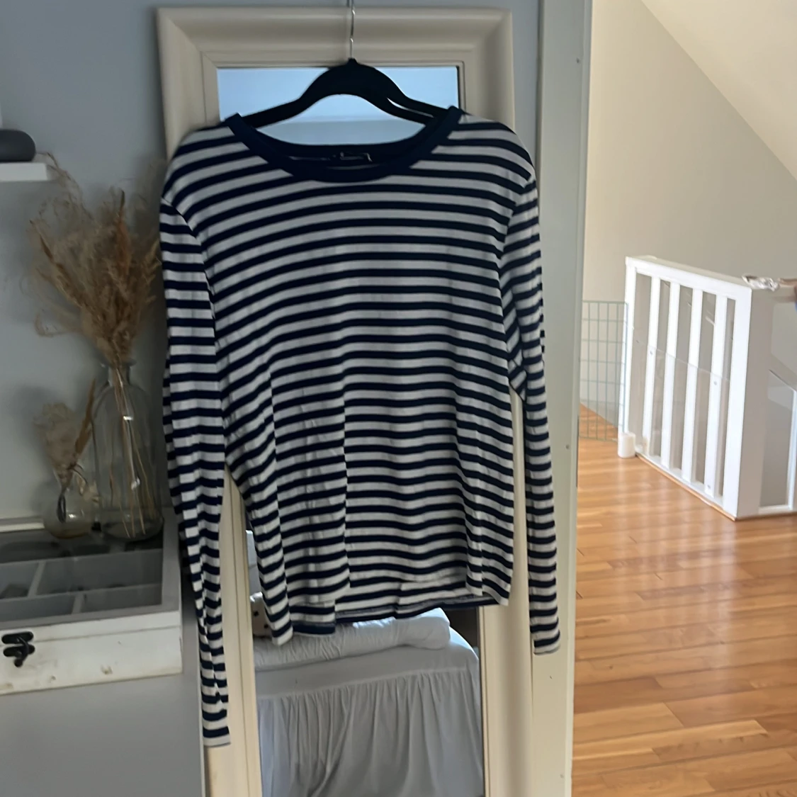 Randig långärmad tröja i bomull - 1