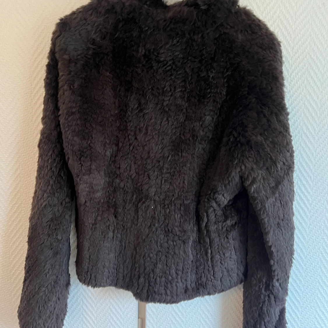 Mörkbrun pälsjacka från Max Studio - 1