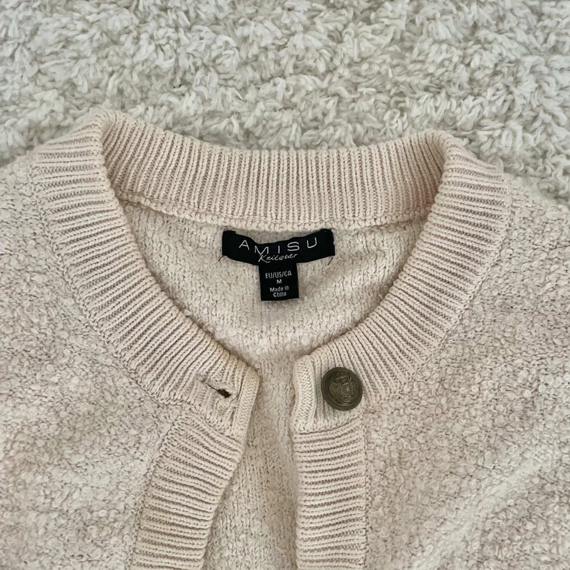 Beige kofta från Amisu med knappar - 3