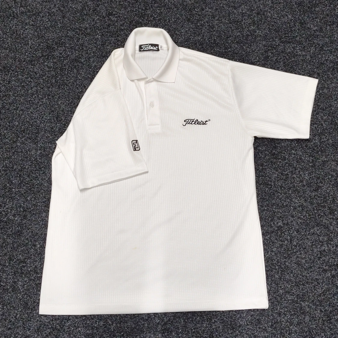 Vit Titleist pikétröja i polyester