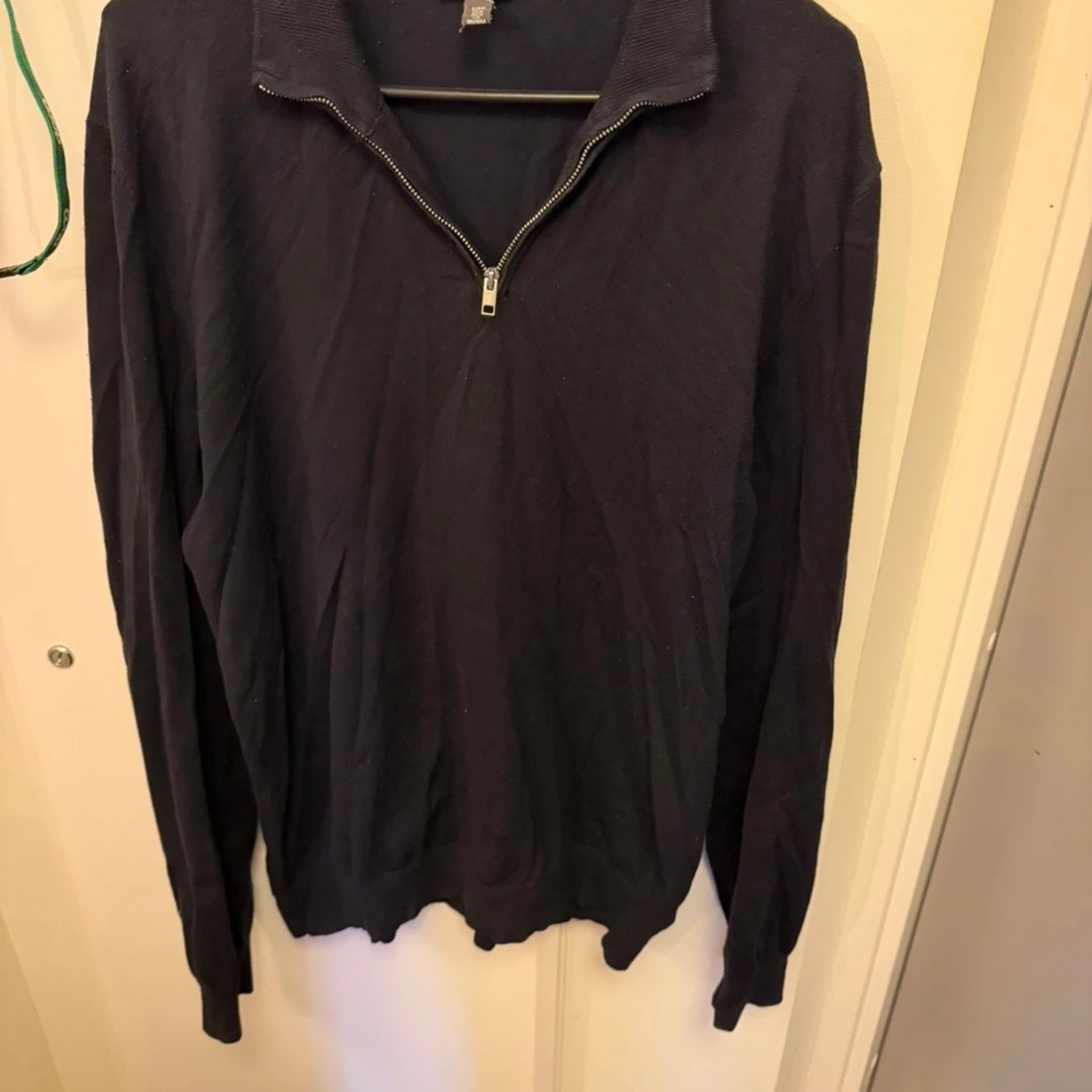 Mörkblå half zip tröja från H&M - 1