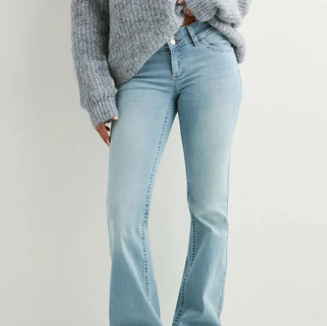 lågmidjade jeans - 1