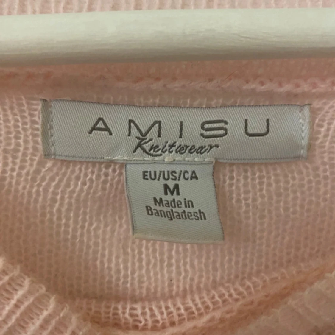 Ljusrosa stickad tröja från Amisu - 1