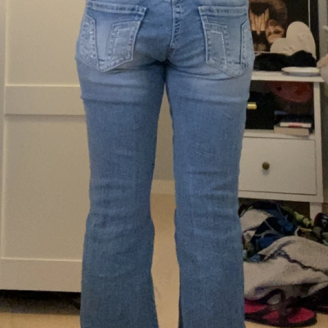 Ljusblå bootcut jeans Gina Tricot - 3