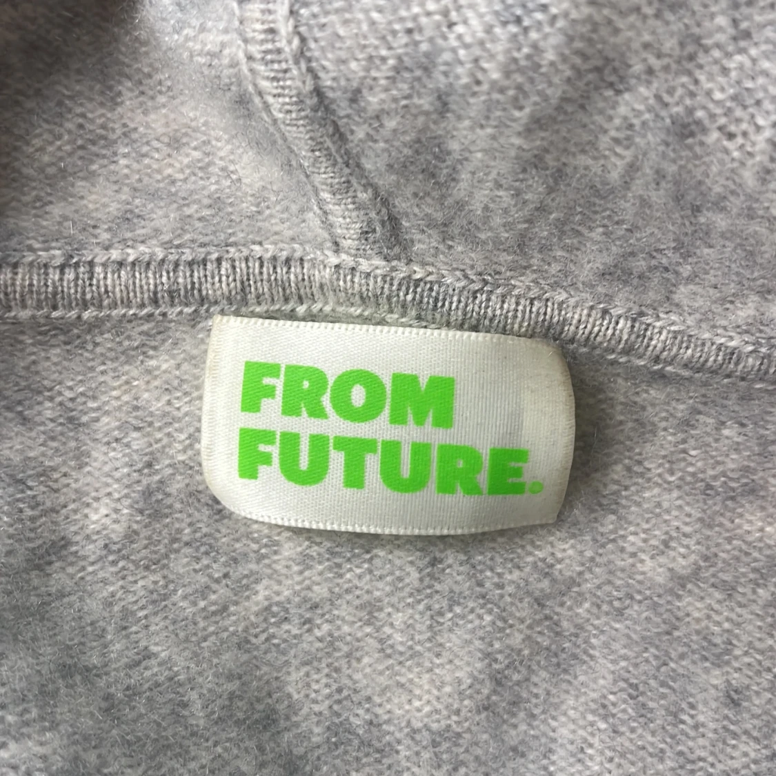 Grå kofta i kashmir från From Future - 4