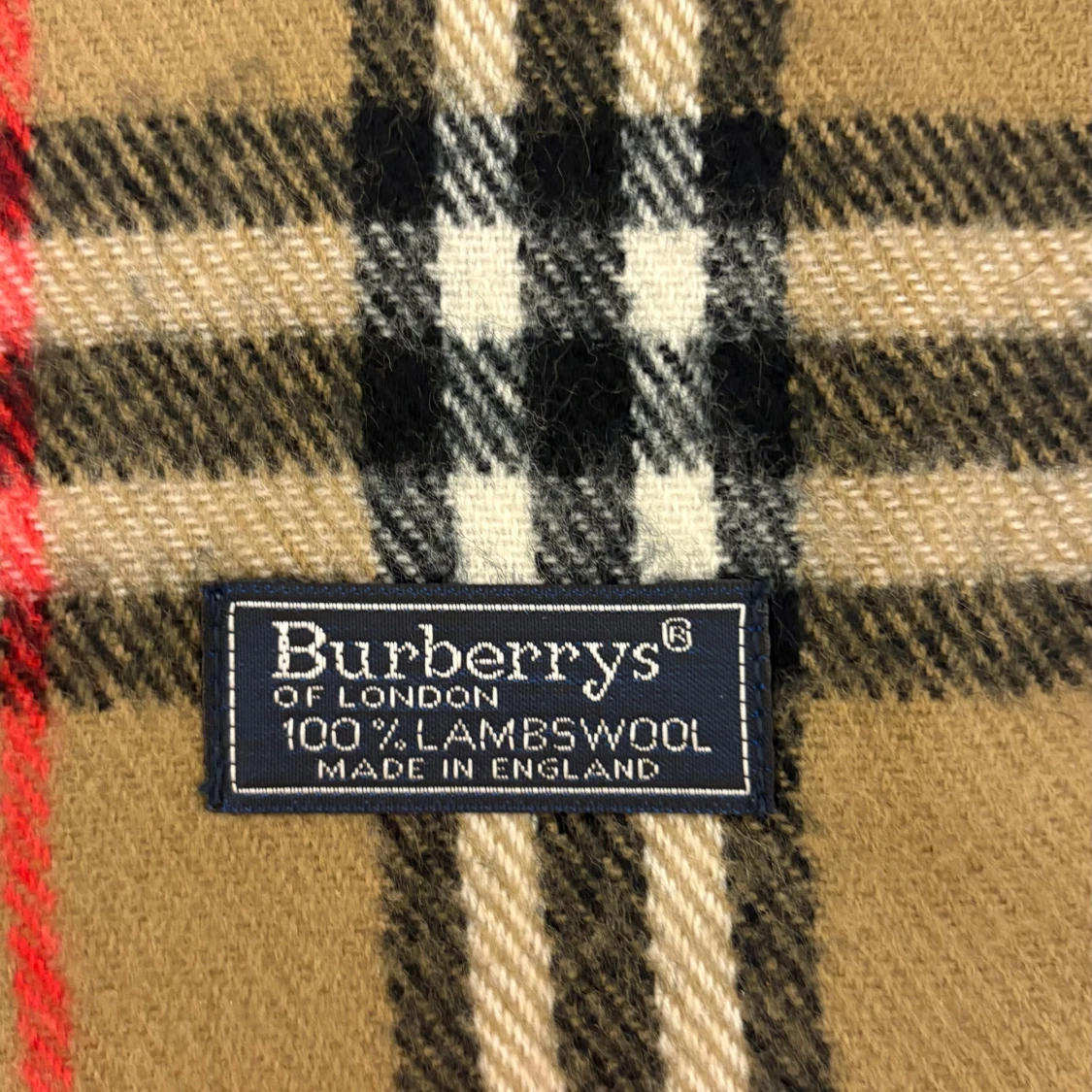 Rutig halsduk från Burberrys i ull - 2