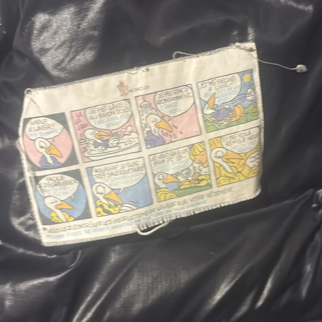 Svart Moncler pufferjacka med huva - 3