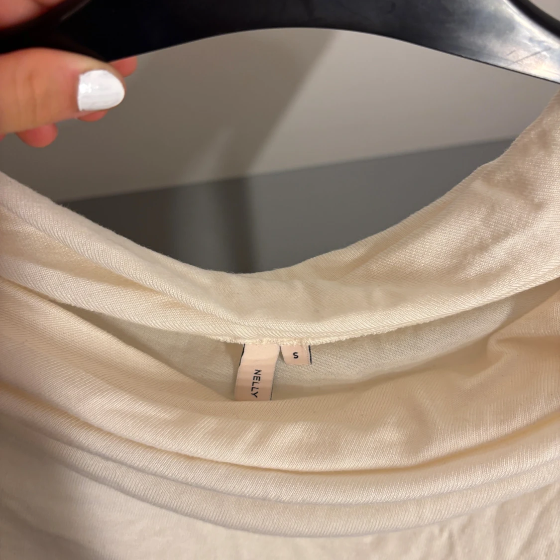 Vit långärmad topp - 1