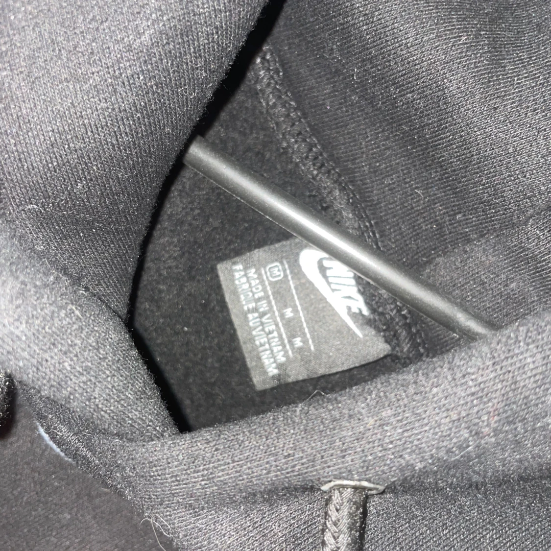 Svart Nike hoodie med huva och ficka - 2