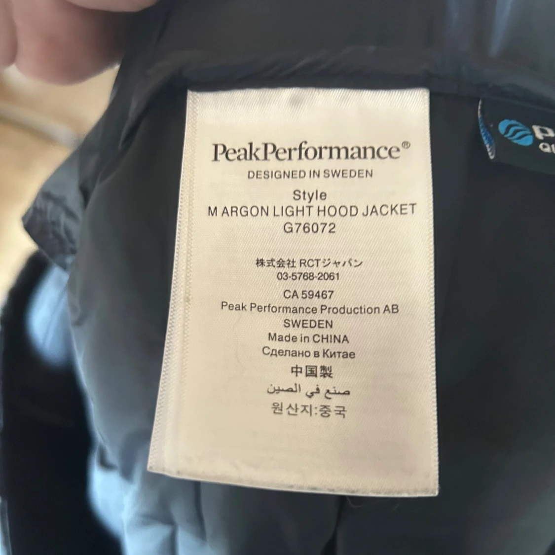 Svart dunjacka Peak Performance - 4