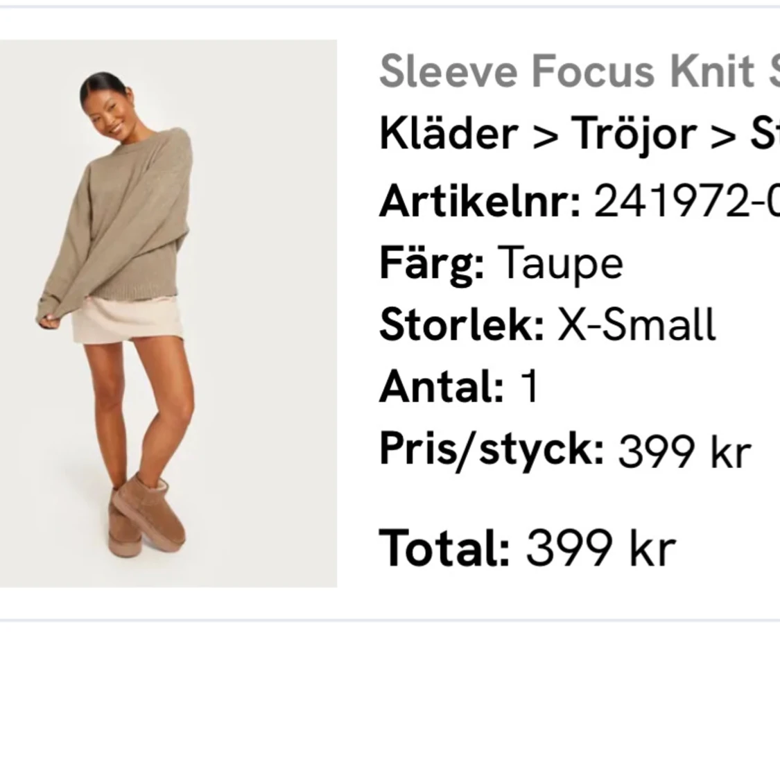 Stickad tröja från Nelly - 2