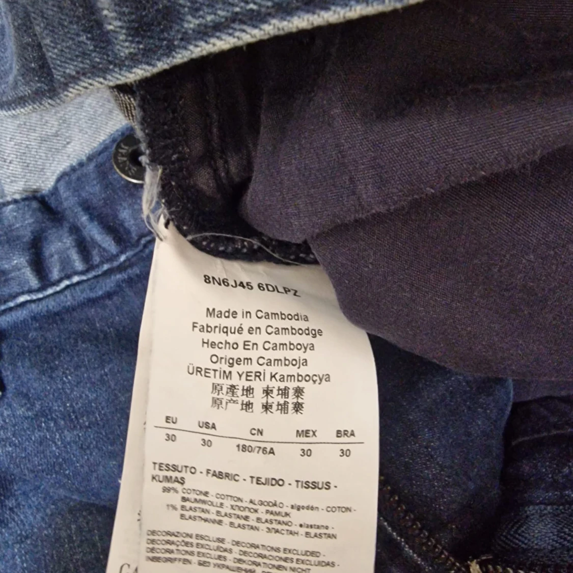 Armani Jeans blå denim byxor - 4