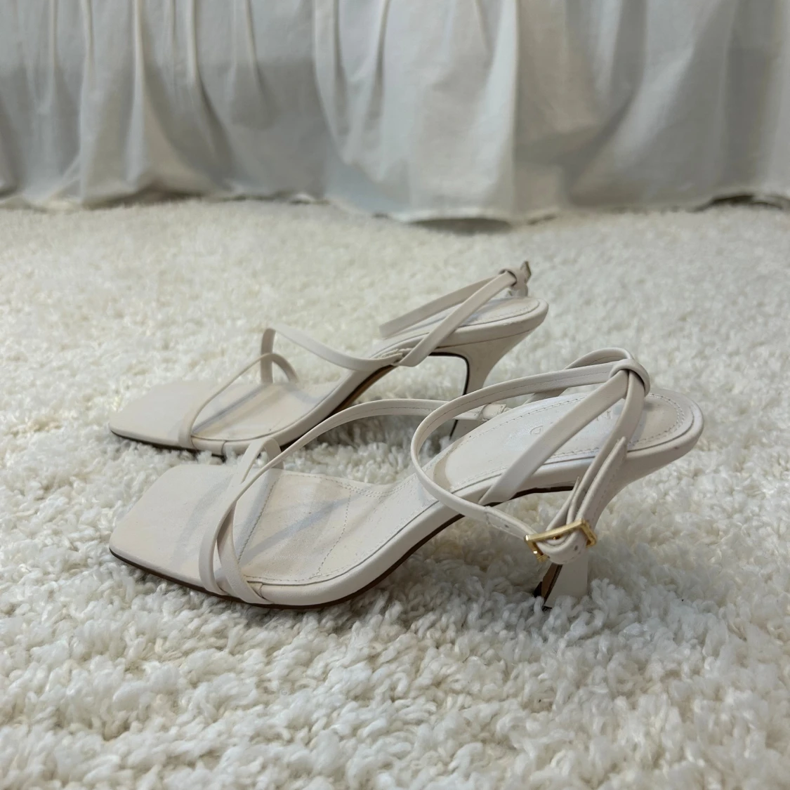 Hourglass högklackade skor - vit - 4